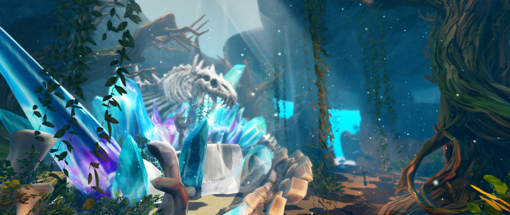 Crystal Altar Dragon Skeleton